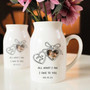 Personalized Floral Ceramic Vase For Mother's Day - Wedding Gift For Mother Of The Bride