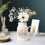 Personalized Mother's Day Ceramic Flower Vase - Thoughtful Gift For Nana, Grandma, Or Mimi From Grandchild