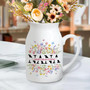 Personalized Mother's Day Ceramic Flower Vase - Thoughtful Gift For Nana, Grandma, Or Mimi From Grandchild