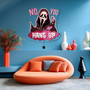 "No You Hang Up" Skull Neon Sign – Funny Horror LED Halloween Wall Decor