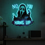 "No You Hang Up" Skull Neon Sign – Funny Horror LED Halloween Wall Decor