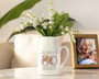 Custom 80th Birthday Ceramic Flower Vase For Grandma - Thoughtful Mother's Day Gift