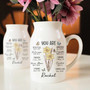 Custom Birth Flower Ceramic Vase With Bible Verse For Christian Inspirational DéCor