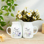 Thoughtful Personalized Ceramic Flower Vase With Wildflower Design For Grandma - Heartfelt Gift For Mom, Mother's Day Present