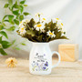 Thoughtful Personalized Ceramic Flower Vase With Wildflower Design For Grandma - Heartfelt Gift For Mom, Mother's Day Present