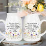 Emotional Personalized Ceramic Flower Vase Gift For New Moms - From Mom To Daughter - Heartfelt Mother's Day Present