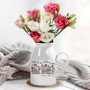 Heartfelt Personalized Ceramic Flower Vase For Teachers - Back To School & Thank You Gift, Wildflower Design