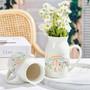 Thoughtful Personalized Drawing Ceramic Flower Vase For Mom - Mother's Day Gift From Kids With Custom Designs