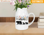 Custom Mother's Day Ceramic Flower Vase With Family Names – Grandma Bear Design – Thoughtful Gift For Mom & Grandma 2025