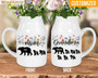Custom Mother's Day Ceramic Flower Vase With Family Names – Grandma Bear Design – Thoughtful Gift For Mom & Grandma 2025