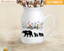 Custom Mother's Day Ceramic Flower Vase With Family Names – Grandma Bear Design – Thoughtful Gift For Mom & Grandma 2025