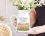 Thoughtful Grandma's Garden Ceramic Flower Vase - Mother's Day & New Mom Gift For Grandma Or Nana