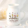 Thoughtful Garden Ceramic Flower Vase For Grandma - Personalized Mother's Day Gift With Birth Month Flowers And Family Names