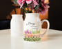 Thoughtful Grandma's Garden Ceramic Flower Vase - Mother's Day & New Mom Gift For Grandma Or Nana