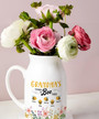 Custom Grandma's Garden Ceramic Flower Vase – Thoughtful Mother's Day Gift