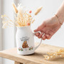 Thoughtful Nana Ceramic Flower Vase - Personalized For First Mother's Day Gift From Kids To Great Grandma
