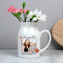Custom Mother's Day Ceramic Flower Vase With Kid's Photo For Mom's Keepsake Gift