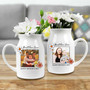 Custom Mother's Day Ceramic Flower Vase With Kid's Photo For Mom's Keepsake Gift