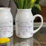 Thoughtful Personalized Mother's Day Ceramic Flower Vase For Mom Or Nan - Ideal Gardening Gift For Mother's Day