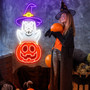 Pumpkin Ghost Neon Sign For Kids - Halloween Party Decor And Gifts