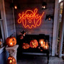 Spooky "Boo" Ghost Neon Sign – Cute Halloween LED Light for Kids & Party Decor