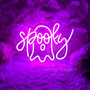 Spooky "Boo" Ghost Neon Sign – Cute Halloween LED Light for Kids & Party Decor