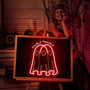 Ghost Boo Neon Sign – Kids Room Halloween Decor, Spooky LED Light, Ghost Wall Art