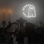 Funny Stay Spooky Ghost Cat Neon Sign - Halloween Party Wall DéCor For Spooky Season Room