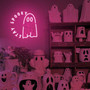 Funny Stay Spooky Ghost Cat Neon Sign - Halloween Party Wall DéCor For Spooky Season Room