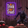 Trick Or Treat Neon Sign For Halloween Party - Wall Decor For Spooky Celebrations