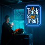 Trick Or Treat Neon Sign For Halloween Party - Wall Decor For Spooky Celebrations