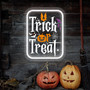 Trick Or Treat Neon Sign For Halloween Party - Wall Decor For Spooky Celebrations