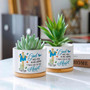 Personalized Christian Memorial Ceramic Plant Pot – Custom Name Sympathy Gift for Loss of Loved One