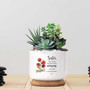 Sentimental Custom Ceramic Plant Pot With Birth Month Flower - Ideal Mother's Day Gift For Sister