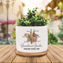 Thoughtful Grandma's Garden Ceramic Plant Pot Gift For Mother's Day - Personalized Nana Birth Month Flower Pot