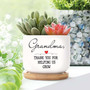 Thoughtful Grandma's Garden Ceramic Plant Pot Gift For Mother's Day - Personalized Nana Birth Month Flower Pot