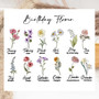 Heartfelt Grandma's Garden Ceramic Plant Pot - Custom Name & Birthflower For Mother's Day Or Birthday