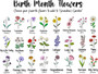 Heartfelt Grandma's Garden Ceramic Plant Pot - Custom Birth Flower Succulent Planter For Mother's Day