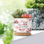 Personalized Memorial Ceramic Plant Pot – “Someone We Love Is in Heaven” Quote, Custom Name Sympathy Gift for Loss of Loved One