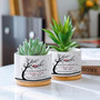 Personalized Memorial Ceramic Plant Pot – In Memory of Mom or Dad in Heaven, Sympathy Gift from Daughter or Son