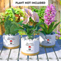 Merry Christmas Mommy and Daddy Ceramic Plant Pot – Baby Announcement Succulent Planter with “See You in 2025” Message