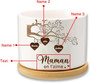 Personalised Hanging Hearts Flower Pot – Custom Ceramic Planter Gift for Mum with Kids’ Names, Mother's Day Succulent Pot