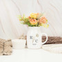 Engaged Ceramic Flower Vase With Couple's Names - Thoughtful Wedding And Engagement Gift For Couples