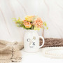 Engaged Ceramic Flower Vase With Couple's Names - Thoughtful Wedding And Engagement Gift For Couples