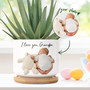 Personalized Father's Day Photo Ceramic Plant Pot – Custom Planter Gift for Dad or Grandpa