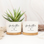 Thoughtful Godmother Ceramic Plant Pot For Mother's Day And Baptism - Perfect Gift From Daughter