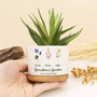 Thoughtful Grandma's Garden Ceramic Plant Pot – Gift For Mom With Birth Flower Customization For Outdoor DéCor
