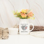 Custom Couples Map Ceramic Flower Vase For Anniversary Or Valentine's Day - Personalized Gift For Home DéCor