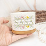 Thoughtful Mom Ceramic Plant Pot With Custom Birthflowers - Perfect Gift For Birthday Or Mother's Day