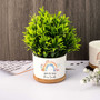 Heartfelt Thank You Ceramic Plant Pot For Teachers – Cute Rainbow Design, Personalized End Of Year Gift